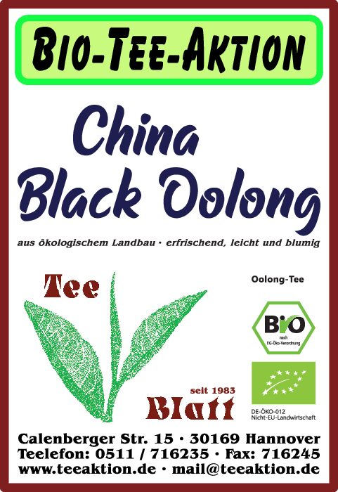 [A7] Bio-Tee-Aktion: China Black Oolong